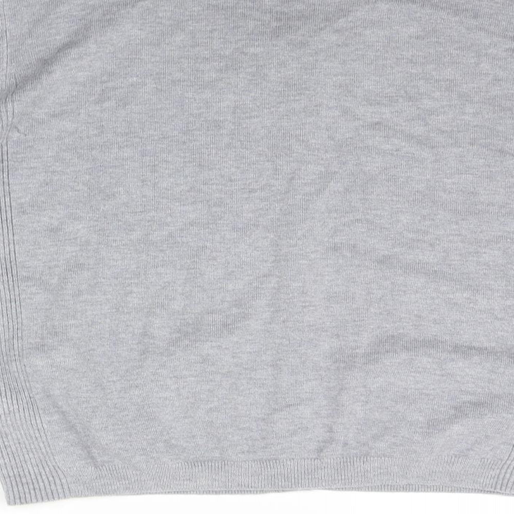 Womens UK Size 16 Papaya Grey Cardigan Jumper