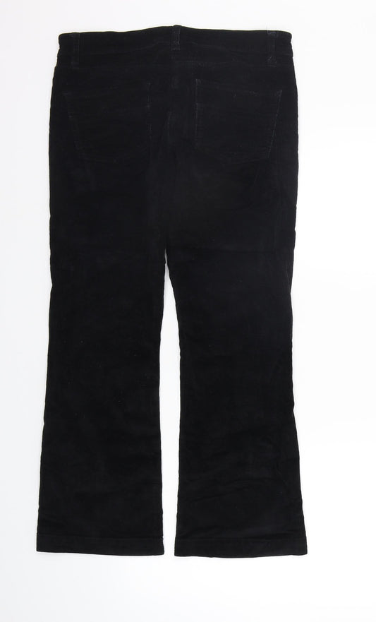 NEXT Womens Black Trousers Size 10 L24 in