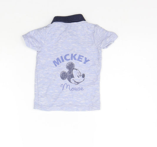 George Baby Blue Basic T-Shirt Size 6-9 Months - washable mark