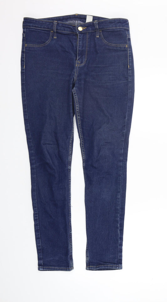 &DENIM Womens Blue Straight Jeans Size 32 in L28 in