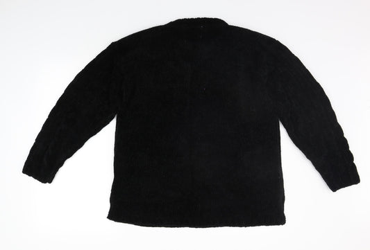 Classic Collection Womens Black Pullover Jumper One Size
