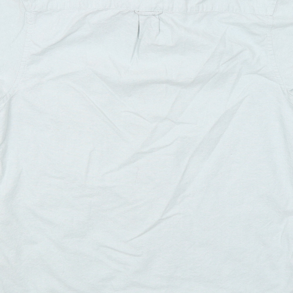 Primark Mens Blue Button-Up Size S