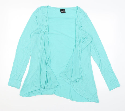 Womens UK Size 14 Be You Blue Wrap Jumper
