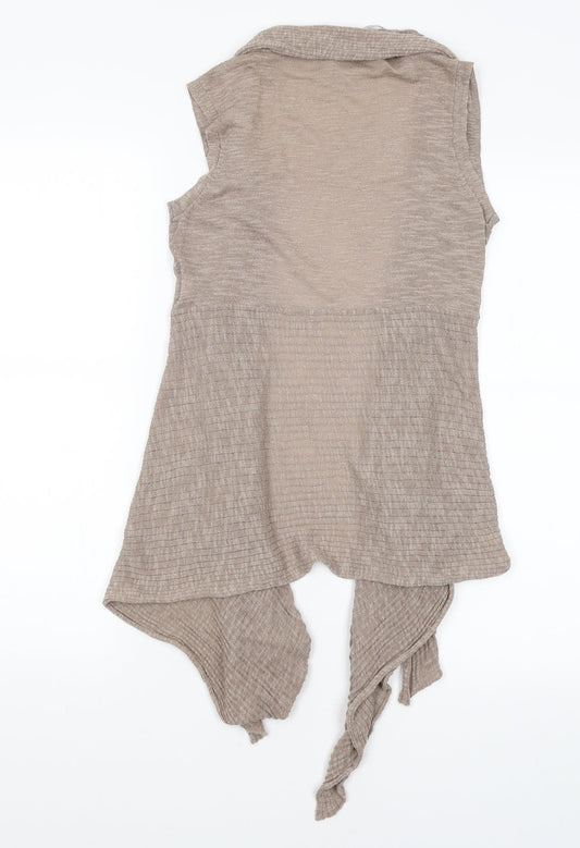 Atmosphere Womens Brown Wrap Jumper Size 8