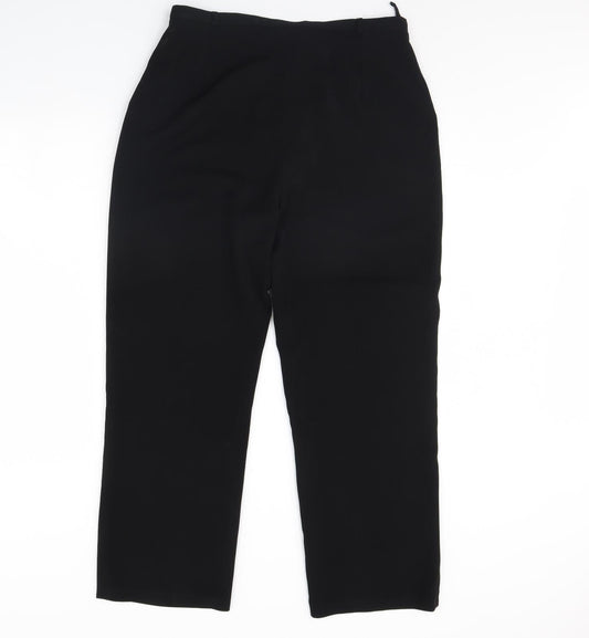Ambience Womens Black Trousers Size 16 L28 in