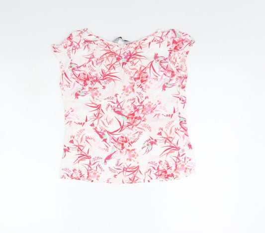 Womens UK Size 8 Dorothy Perkins White Basic T-Shirt