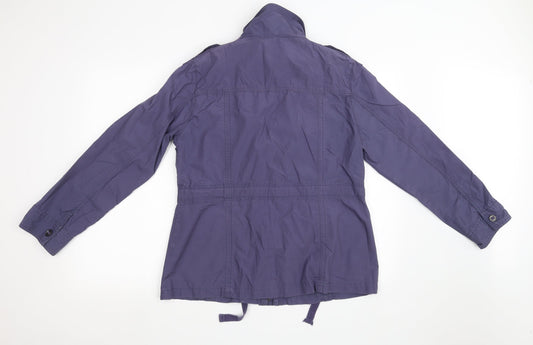 Marks and Spencer Womens Purple Windbreaker Coat Size 14