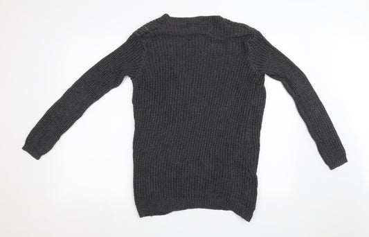 ESMARA Womens Grey Knit Cardigan Jumper Size 12