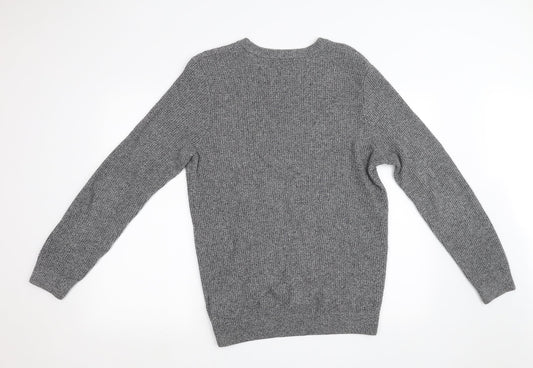 Mens UK Size L H&M Grey Pullover Sweatshirt