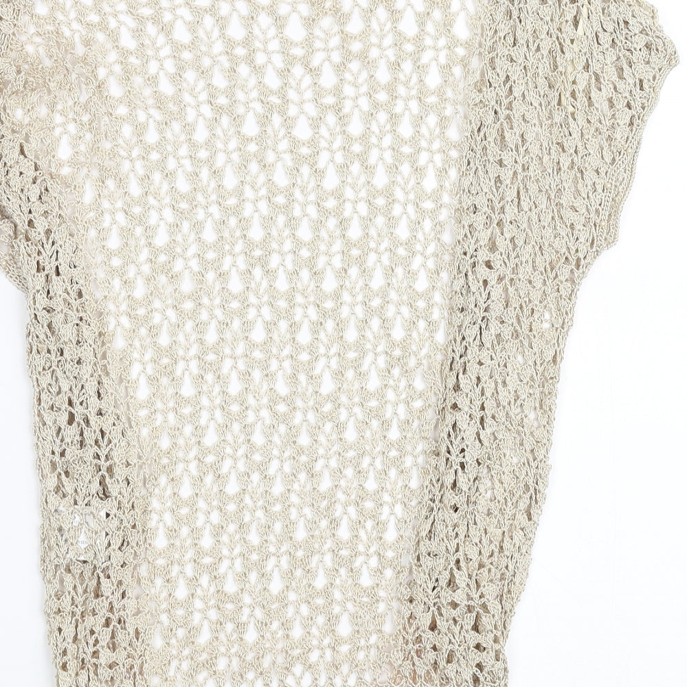 Womens UK Size XS Sky designs Beige Cardigan Jumper