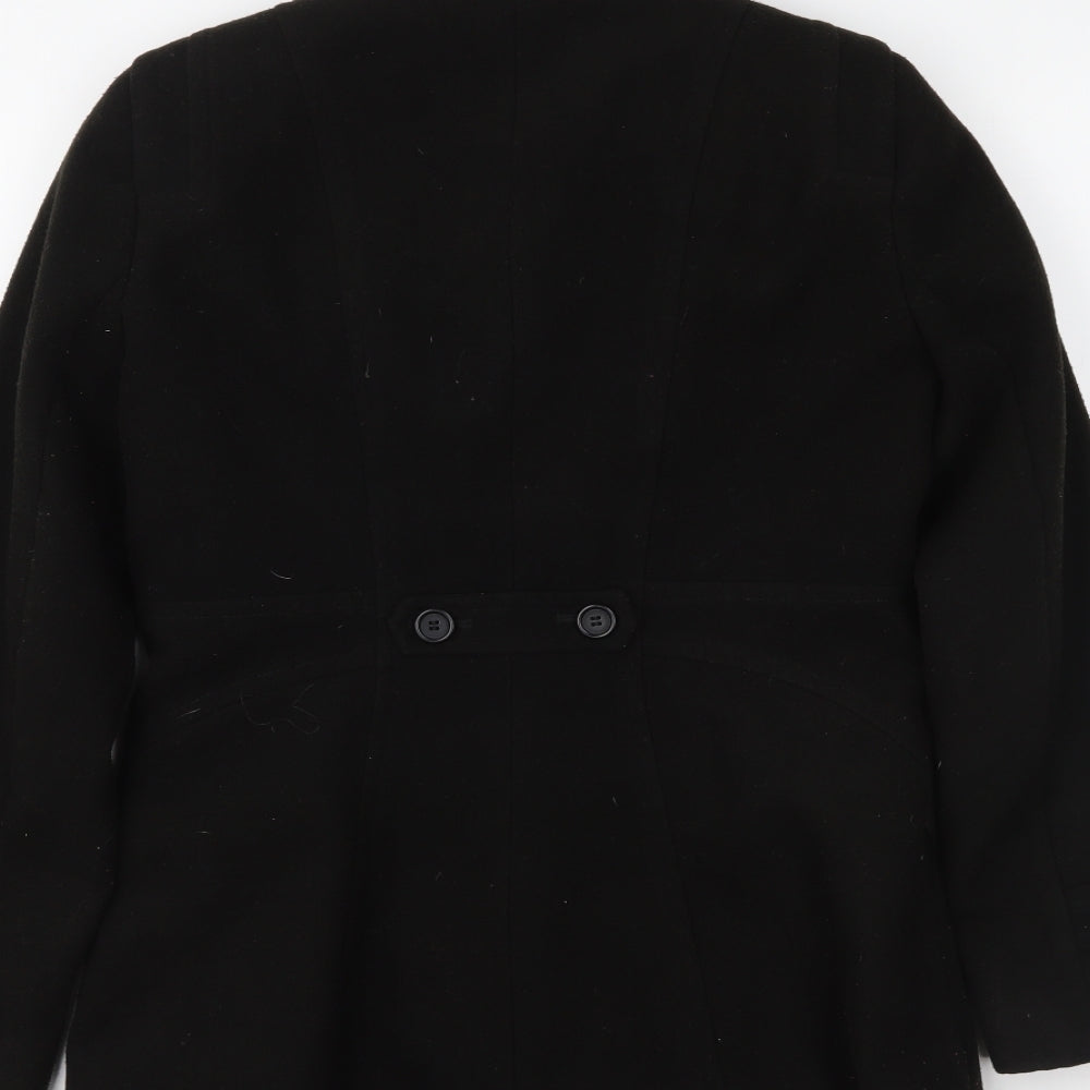 Autonomy Womens Black Overcoat Coat Size 10