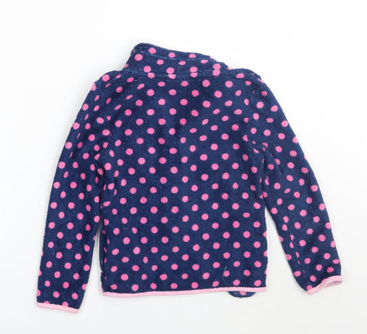 Disney Girls Blue Polka Dot Jacket Coatigan Size 8 Years