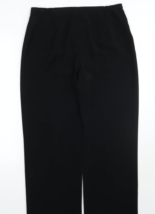 Frank wadler Womens Black Trousers Size 16 L33 in