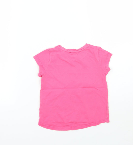 Bluezoo Girls Pink Basic T-Shirt Size 2 Years