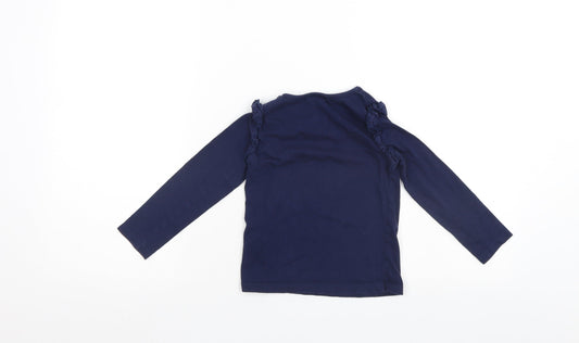 Eldys Girls Blue Pullover Jumper Size 4 Years