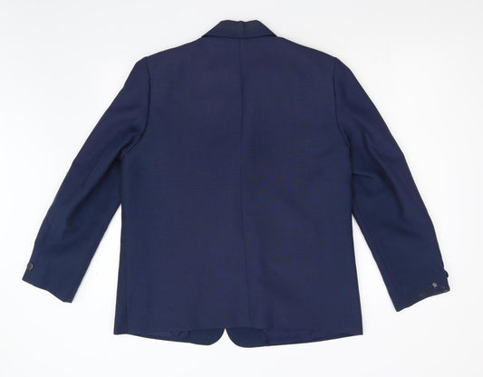 Womens UK Size 16 Preworn Regular Blue Suit Jacket