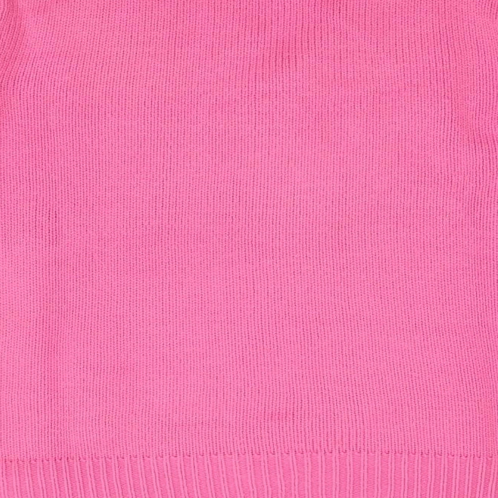 Womens UK Size 10 Casual Comfort Pink Pullover Jumper