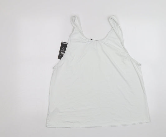 Boohoo Womens White   Basic Tank Size 12