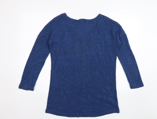 Vicabo Womens Blue Pullover Jumper Size L