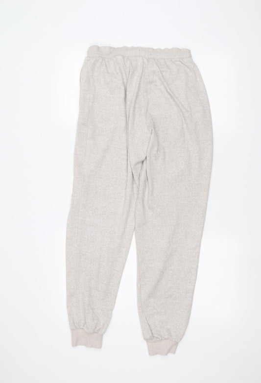 F&F Womens White Sweatpants Trousers Size 8 L25 in