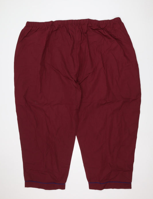 sleepy joes Mens Red Sweatpants Trousers Size 4XL L26 in