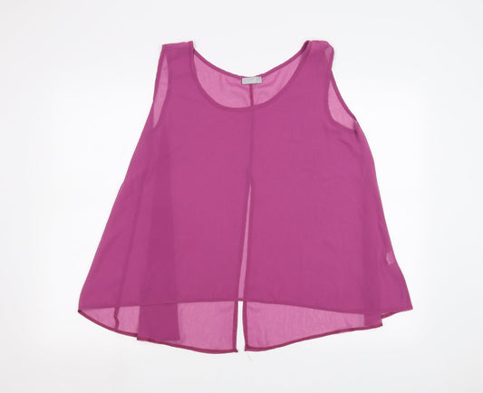 Womens UK Size 14 CMD Purple Basic Blouse