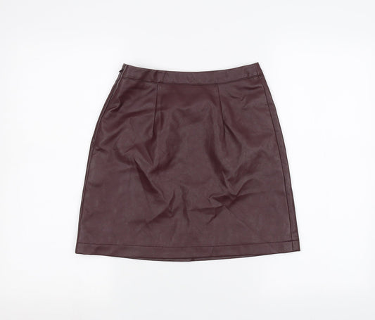 Primark Womens Red   A-Line Skirt Size 6