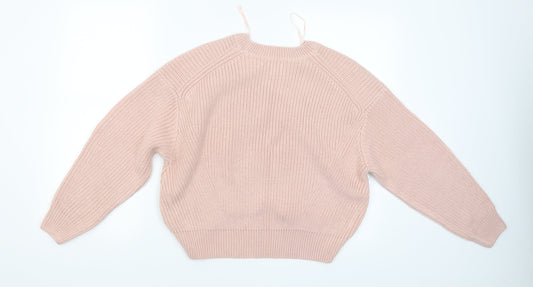 Womens UK Size S New Look Pink Pullover Jumper