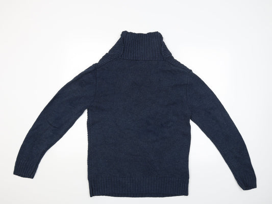 Womens UK Size M Peacocks Blue Pullover Jumper
