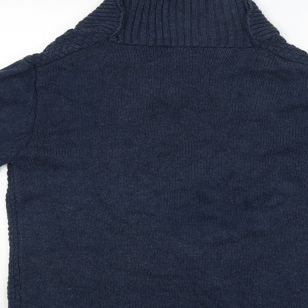 Womens UK Size M Peacocks Blue Pullover Jumper