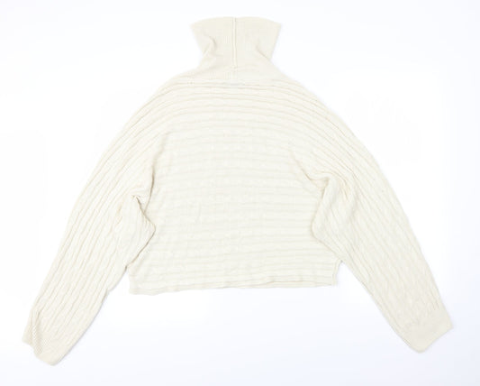 Womens UK Size L New Look Beige Pullover Jumper