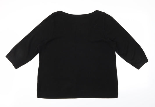 BHS Womens Black Pullover Jumper Size 2