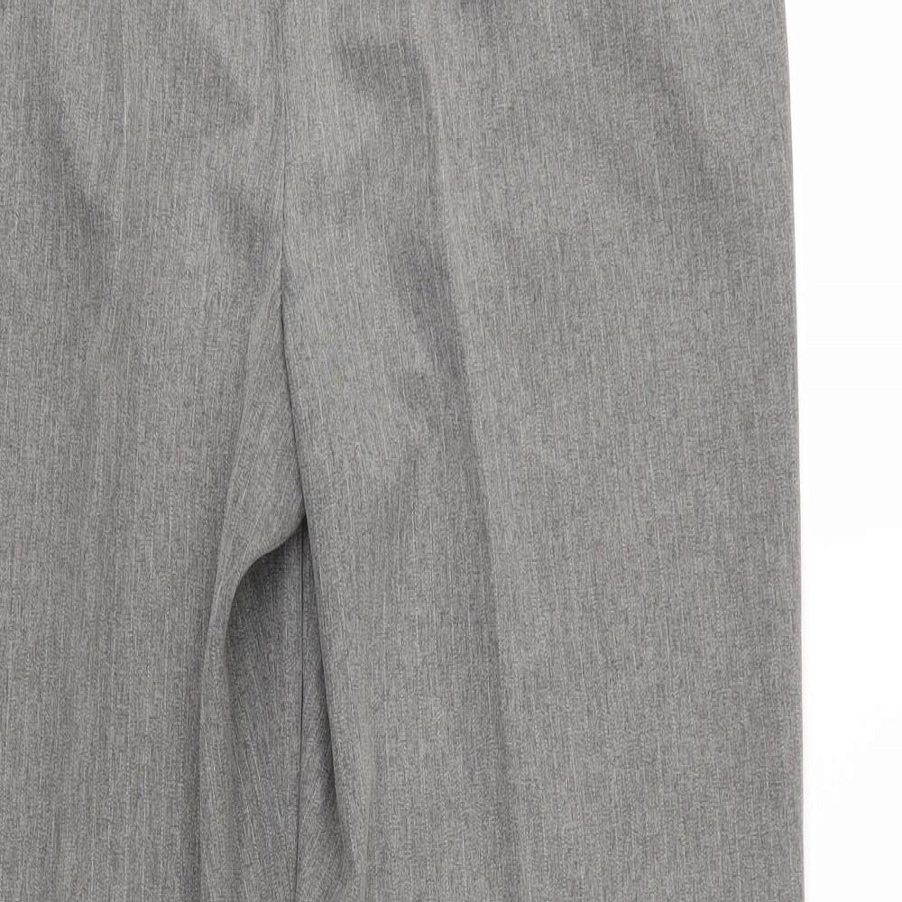 BM Womens Grey Trousers Size 10 L30 in