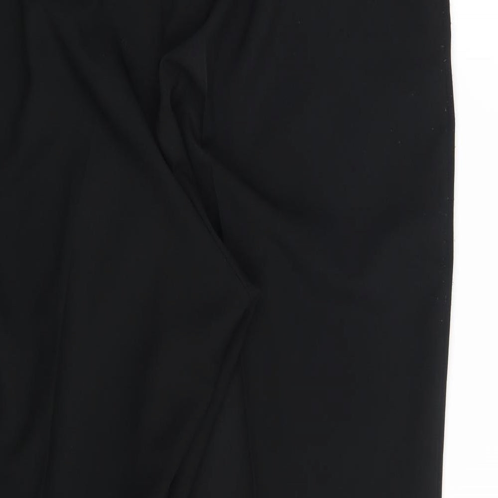 Womens UK Size 20 BHS Regular Fit Dress Pants Black Trousers