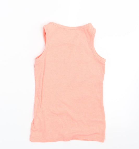 NEXT Girls Orange Basic Tank Size 6 Years