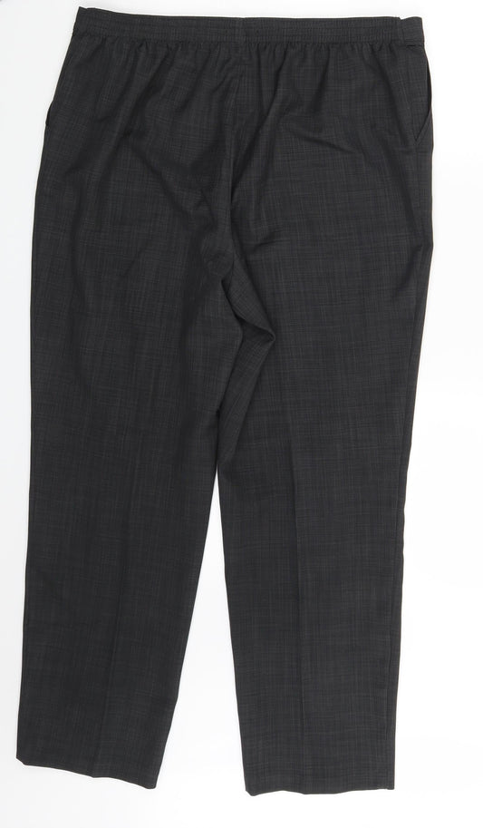 Classic Womens Grey Dress Pants Trousers Size 18 L27 in