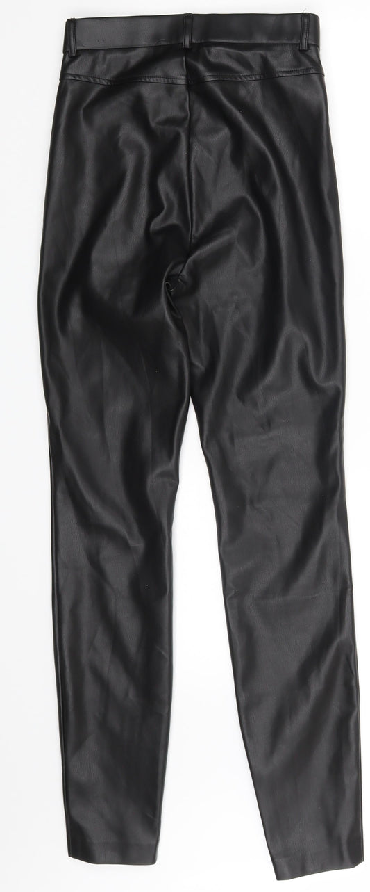 Womens UK Size One Size Preworn Jegging Black Leggings