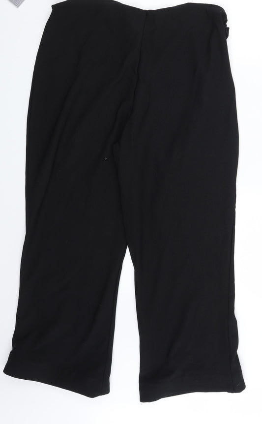 Womens UK Size 20 Sarah Hamilton Regular Fit Sweatpants Black Trousers