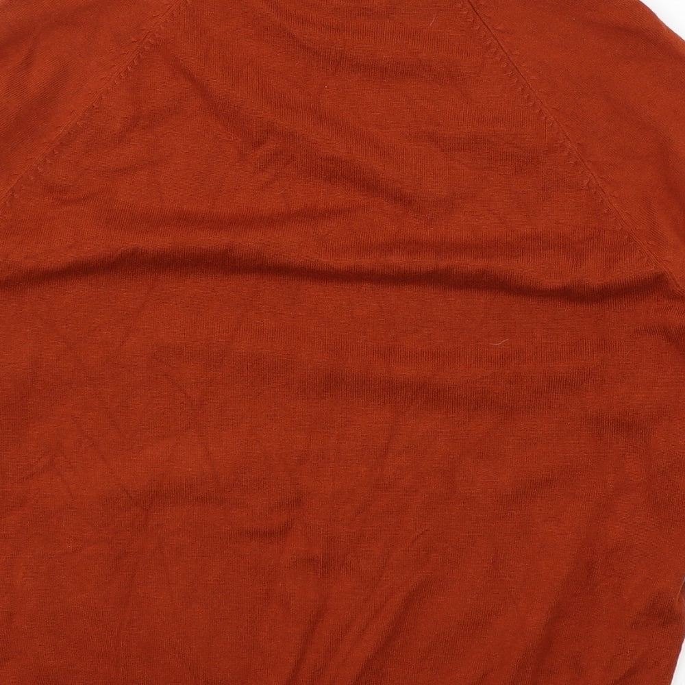 Womens UK Size 12 M&Co Brown Pullover Jumper