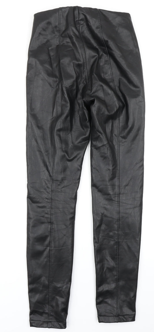New Look Womens Black Capri Trousers Size 8 L26 in
