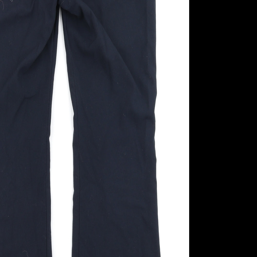 Womens UK Size 10 M&S Collection Regular Fit Dress Pants Blue Trousers