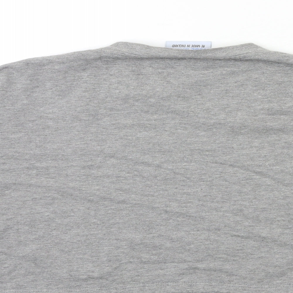 Blue Rinse Mens Grey Pullover Sweatshirt Size XL