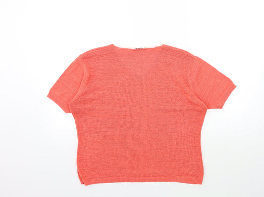 Womens UK Size 18 Berkertex Orange Pullover Jumper