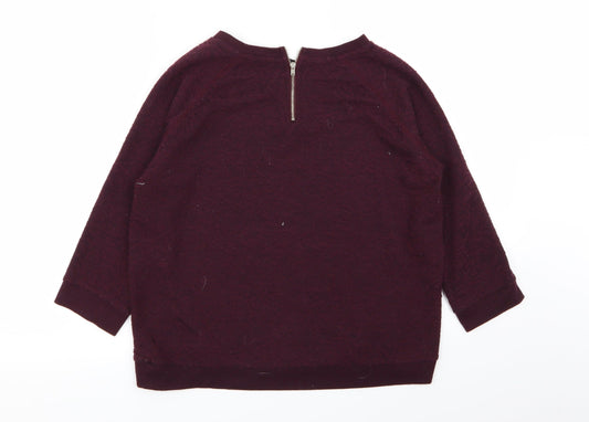 Womens UK Size 8 New Look Purple Pullover Jumper