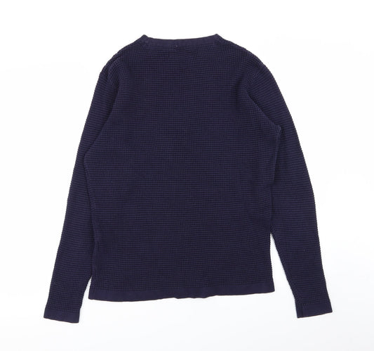 Cedar Wood State Mens Blue Pullover Jumper Size M