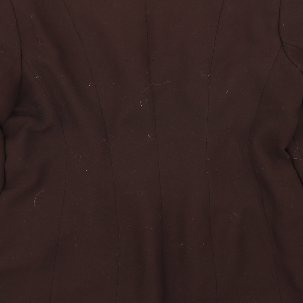 Womens UK Size 14 Preworn Regular Brown Blazer
