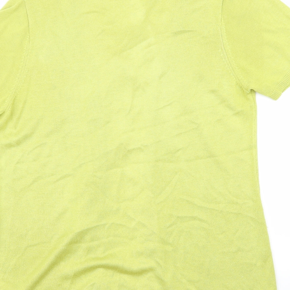 Per Una Womens Green Basic Blouse Size 12