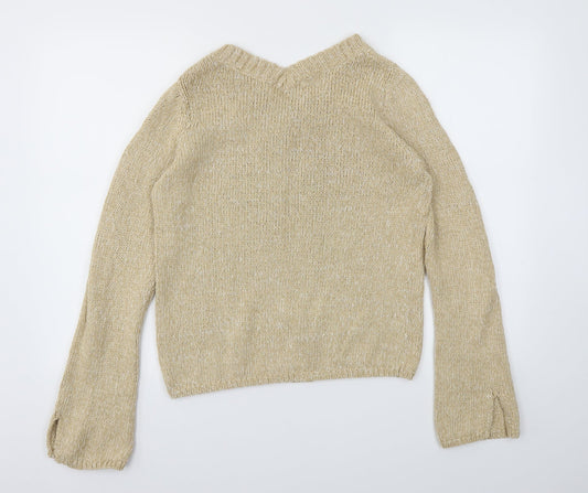 Womens UK Size 16 M&S Beige Pullover Jumper