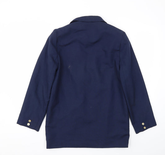 Preworn Womens Blue Jacket Blazer Size 10