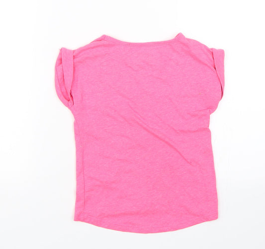 TU Girls Pink Basic T-Shirt Size 6 Years